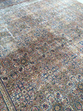 9’10 x 13’5 Antique Persian Tabriz Rug /  Large Antique Rug (#924) - Blue Parakeet Rugs