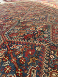 5'2 x 6'4 Antique Persian Shiraz Rug (#233) - Blue Parakeet Rugs