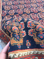 4'4 x 4'11 Antique Paisley Afshar Rug - Blue Parakeet Rugs