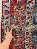 8’9 x 11’9 Antique Persian rug #2595ML - Blue Parakeet Rugs