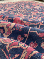 6’4 x 8’11 Antique Turkish rug #2368 - Blue Parakeet Rugs