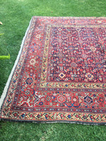 6'4" x 13'5" Antique Mahal Rug - Blue Parakeet Rugs
