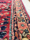 2’ x 2’6 Antique Persian Sarouk mat rug / small 2x3 Persian vintage rug - Blue Parakeet Rugs