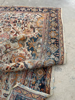 7’7 x 10’3  Late 19th Century Persian Mahal rug (#2371) - Blue Parakeet Rugs
