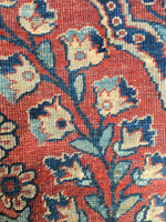 9’5 x 11’10 Antique Persian Mahal Rug / 9x12 vintage rug (#1257) - Blue Parakeet Rugs