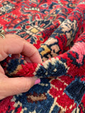 7’1 x 9’9 Antique Persian Dargazin Rug #2354 / 7x10 vintage rug - Blue Parakeet Rugs