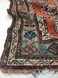 3’7 x 6’4 Antique Kazak Rug (#1289) - Blue Parakeet Rugs