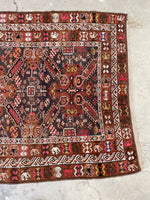 4’ x 6’10 Vintage Tribal rug #2130 - Blue Parakeet Rugs