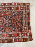 4’ x 6’10 Vintage Tribal rug #2130 - Blue Parakeet Rugs
