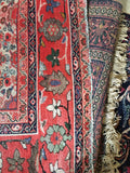 8’8 x 11’5 love worn antique Persian Hamadan rug (#1053) - Blue Parakeet Rugs