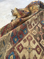 6’1 x 7’10 Antique Persian Mission Malayer - Blue Parakeet Rugs