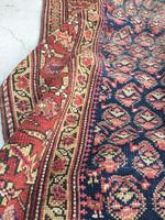 3’9 x 15’4 Antique Kurdish Runner (#1370) - Blue Parakeet Rugs