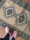 3'4 x 5'7 Vintage Persian Shiraz rug - Blue Parakeet Rugs