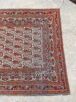 6x9 Antique Persian Paisley Mahal Rug #2182 - Blue Parakeet Rugs