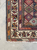 3'9" x 12'9" Kurdish Runner #2274 / Antique Runner / rug runner / Oriental Rug - Blue Parakeet Rugs