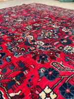 7’1 x 9’9 Antique Persian Dargazin Rug #2354 / 7x10 vintage rug - Blue Parakeet Rugs