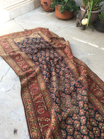 3’9 x 15’4 Antique Kurdish Runner (#1370) - Blue Parakeet Rugs