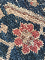 3’6 x 6’2 antique Persian Malayer / Small Vintage  Rug - Blue Parakeet Rugs