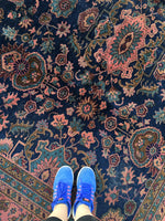 9’9 x 19’7 Antique palace size rug - Blue Parakeet Rugs