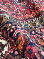 5’5 x 9’ Vintage 1940s rug (#1385) - Blue Parakeet Rugs
