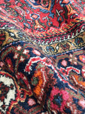 5’5 x 9’ Vintage 1940s rug (#1385) - Blue Parakeet Rugs