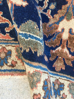 9’1 x 11’4 Antique 1920s Persian Tabriz Rug / 9x11 vintage rug (#1271) - Blue Parakeet Rugs
