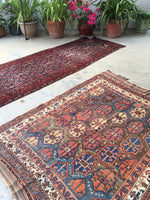 4’2 x 5’8 Antique Persian Afshar Rug (#1320) - Blue Parakeet Rugs