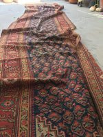 3’9 x 15’4 Antique Kurdish Runner (#1370) - Blue Parakeet Rugs