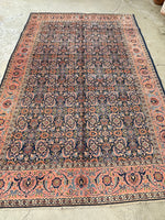 7’4 x11’2 Antique Persian Tabriz Rug #1355 - Blue Parakeet Rugs