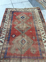 4’2 x 6’7 Antique Caucasian Rug - Blue Parakeet Rugs