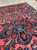 2x3 Antique Persian Scatter Rug #2487 - Blue Parakeet Rugs