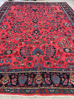 10’2 x 14’ Antique Persian Lilihan rug #2370 - Blue Parakeet Rugs