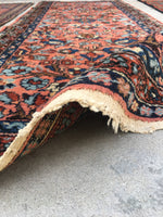 2’6 x 6’4 Antique Lilihan Runner - Blue Parakeet Rugs