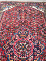 5’5 x 9’ Vintage 1940s rug (#1385) - Blue Parakeet Rugs