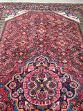 5’5 x 9’ Vintage 1940s rug (#1385) - Blue Parakeet Rugs