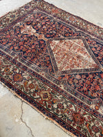 4’1 x 6’6 Antique Persian Rug #2700
