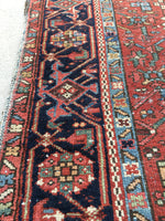 3’8 x 4’6 Antique Persian Heriz Jr (#978) - Blue Parakeet Rugs