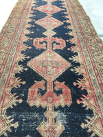 3’ x 13’3 antique Kurdish runner - Blue Parakeet Rugs