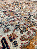 7’7 x 10’3  Late 19th Century Persian Mahal rug (#2371) - Blue Parakeet Rugs