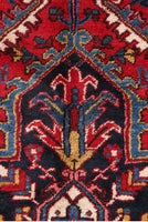 9’2 x 14’8 Vintage Persian Heriz Rug / Large Vintage Rug - Blue Parakeet Rugs