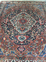 10’9 x 13’1 Antique Persian Bakhtiari rug (#1382) - Blue Parakeet Rugs