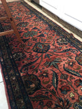 2'8' x 10'4 Antique Persian Lilihan Rug - Blue Parakeet Rugs
