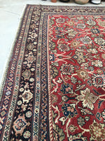 10'5 x 10'5 Antique Persian Mahal Rug - Blue Parakeet Rugs