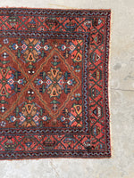 3’3 x 4’6 Antique Persian Malayer #2427 - Blue Parakeet Rugs