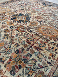 7’7 x 10’3  Late 19th Century Persian Mahal rug (#2371) - Blue Parakeet Rugs