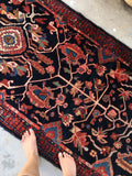 3’3 x 19’9 Indigo Blue Antique Bakhtiari Runner (#833) - Blue Parakeet Rugs