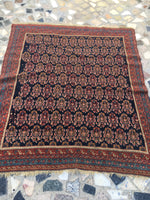 4'4 x 4'11 Antique Paisley Afshar Rug - Blue Parakeet Rugs