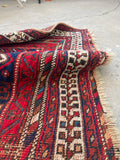 5’1 x 6’6 Antique Persian Afshar Rug (#1295) - Blue Parakeet Rugs