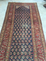 3’9 x 15’4 Antique Kurdish Runner (#1370) - Blue Parakeet Rugs