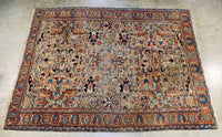 8’8 x 11’ Antique Persian Heriz Rug / 9x11 vintage rug (#1088) - Blue Parakeet Rugs